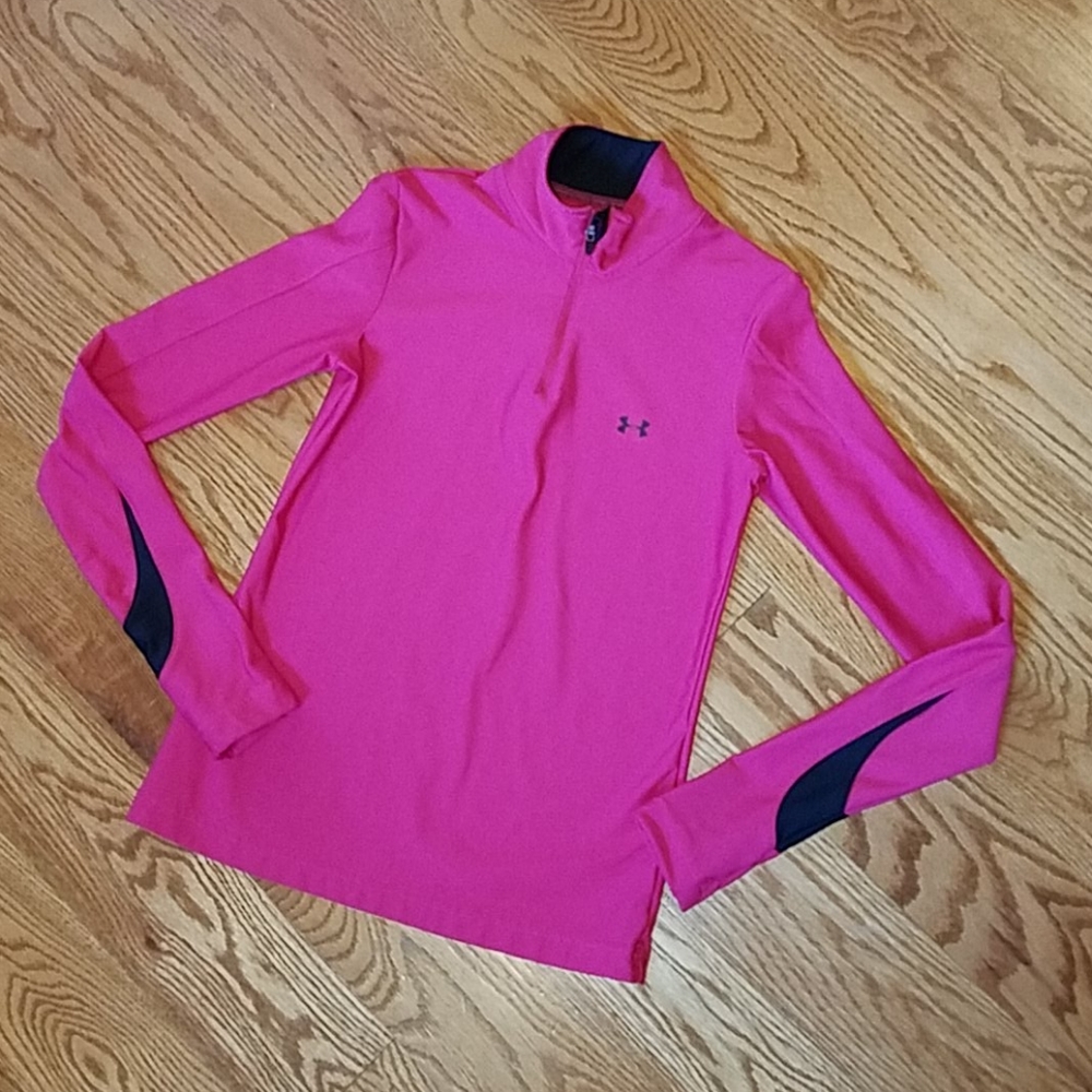 EUC Under Armour Women's Pink Long Sleeve Top